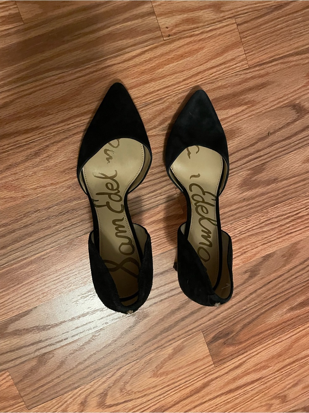 Sam Edelman Black Pointed Toe D'Orsay heels